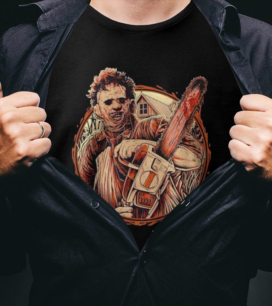 Texas Chainsaw Massacre Leatherface Horror Vintage T-Shirt