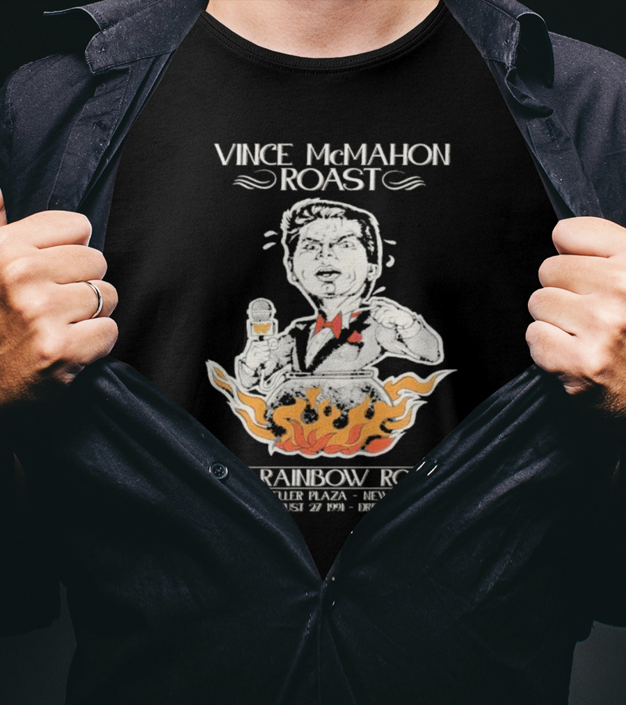 Vince McMahon Roast The Rainbow Room August 27 1974 New York Black Tie Event T-Shirt