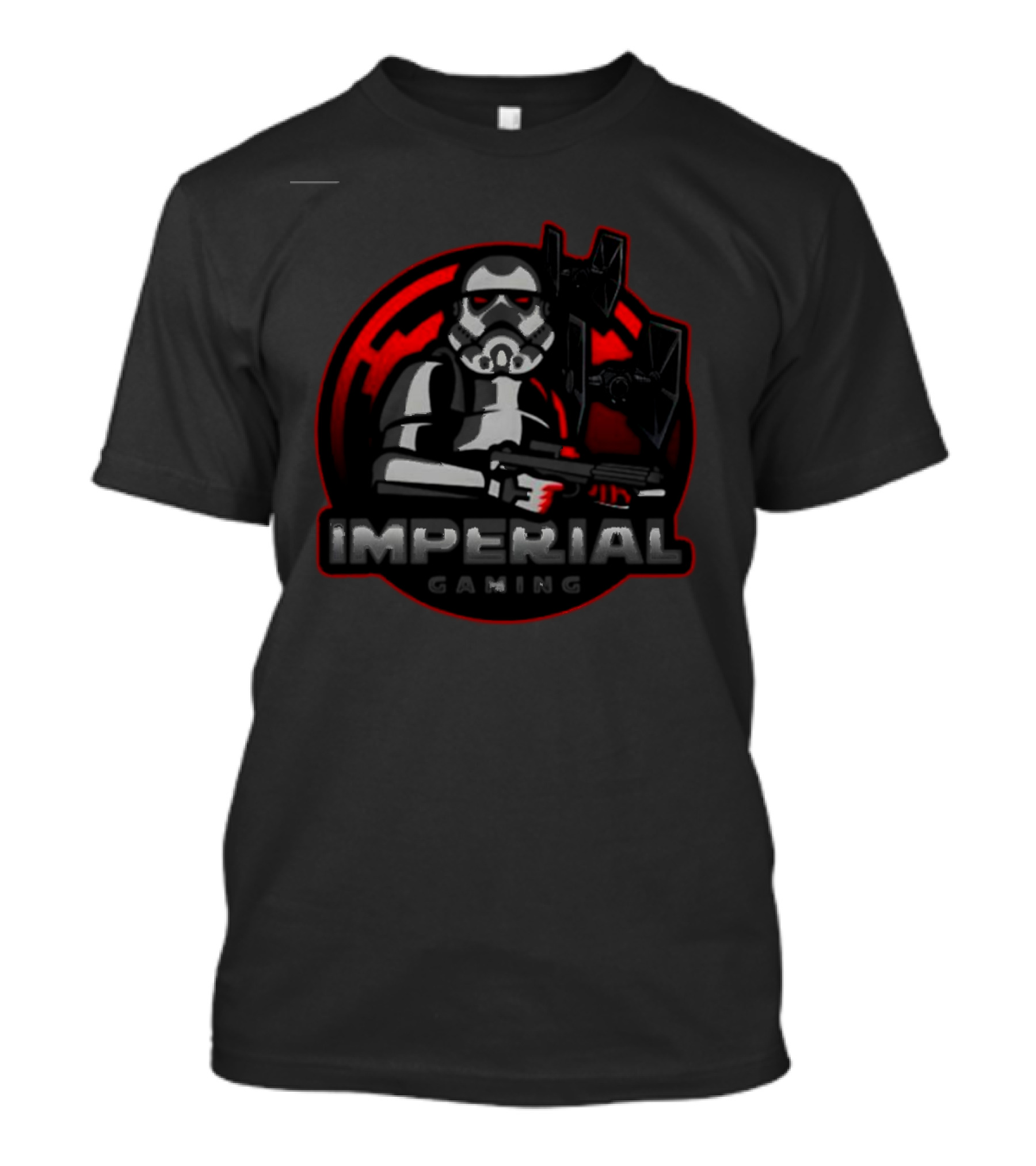 Imperial Gaming Stormtrooper Emblem With Tie Fighter T-Shirt