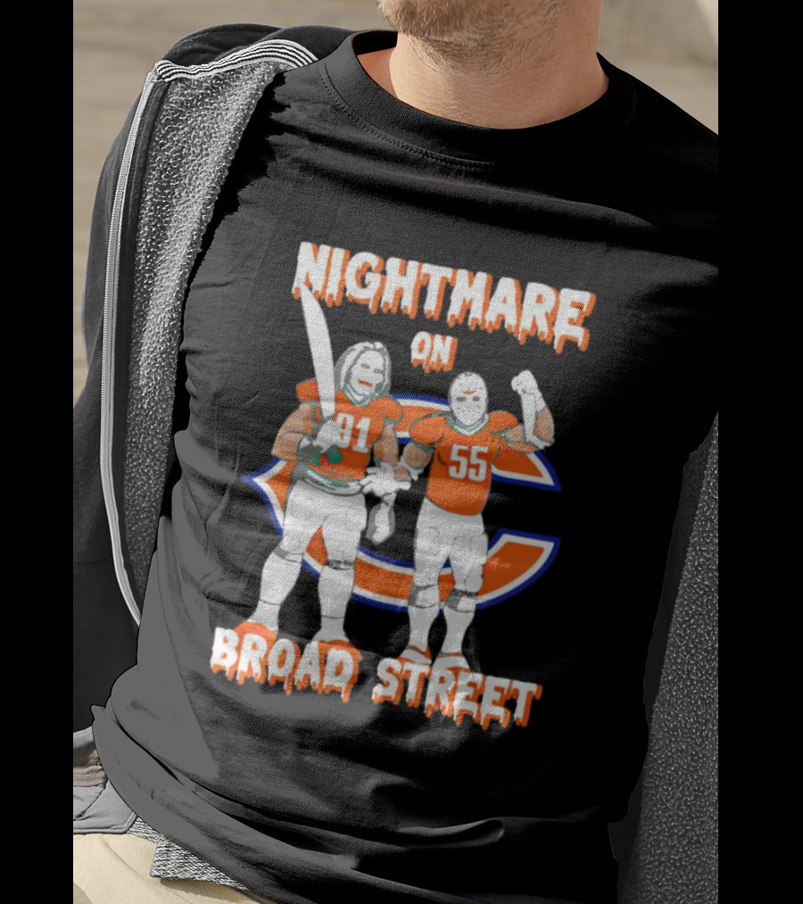 Nightmare On Broad Street Chicago Bears Halloween Jason Voorhees Billy T-Shirt