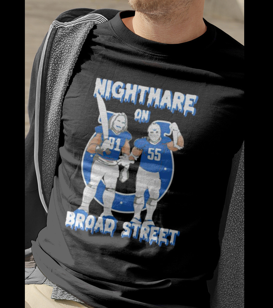 Nightmare On Broad Street Indianapolis Colts 91 55 Jason Voorhees Halloween T-Shirt