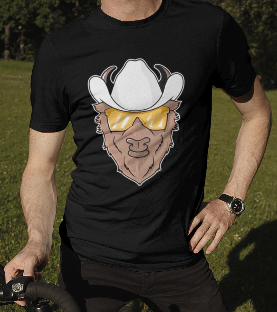Deion Sanders Colorado Buffaloes Cowboy Hats Sunglasses Buffalo Head T-Shirt