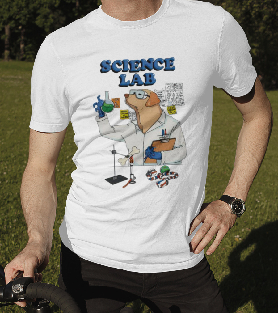 Science Lab Dog Chemistry Experiments T-Shirt