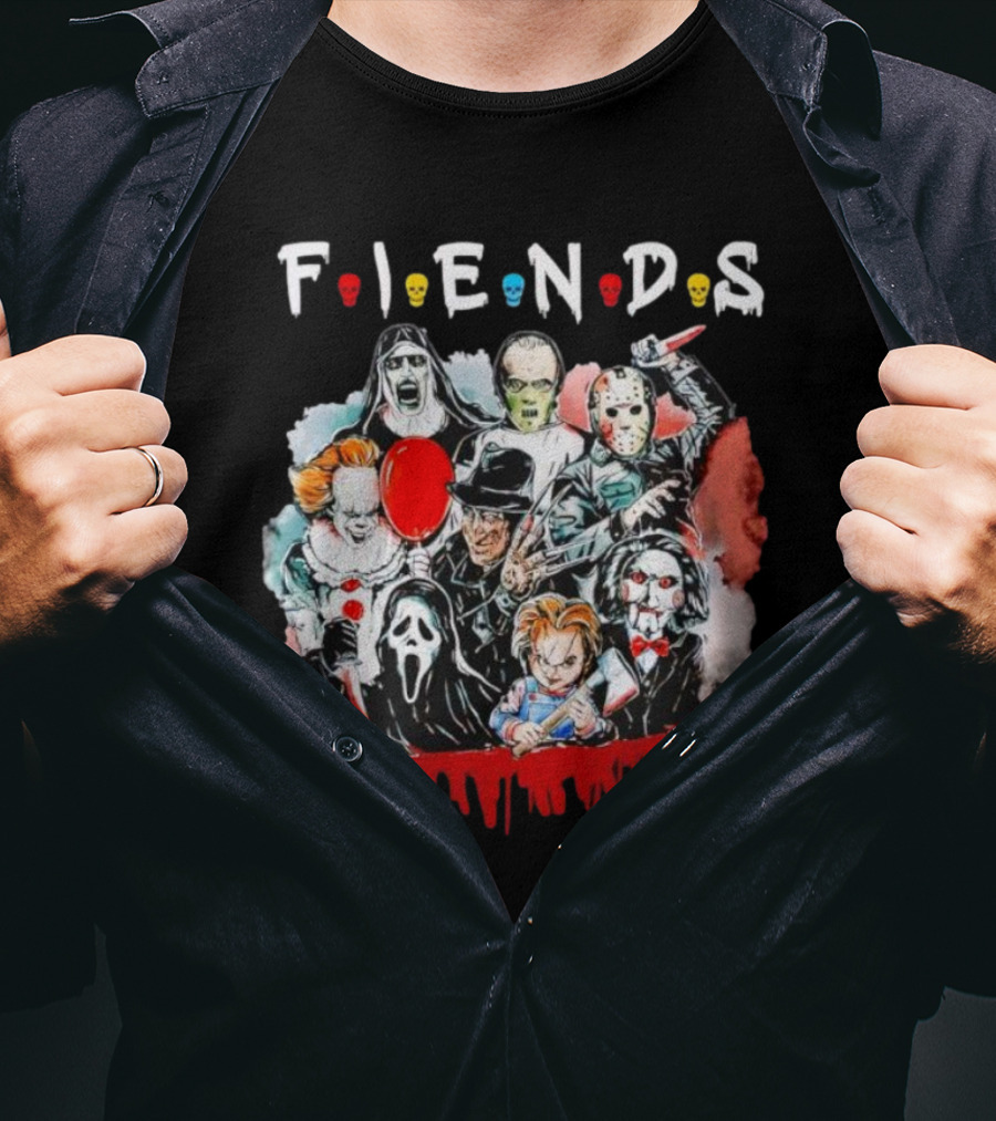 FIENDS Horror Characters Friends T-Shirt