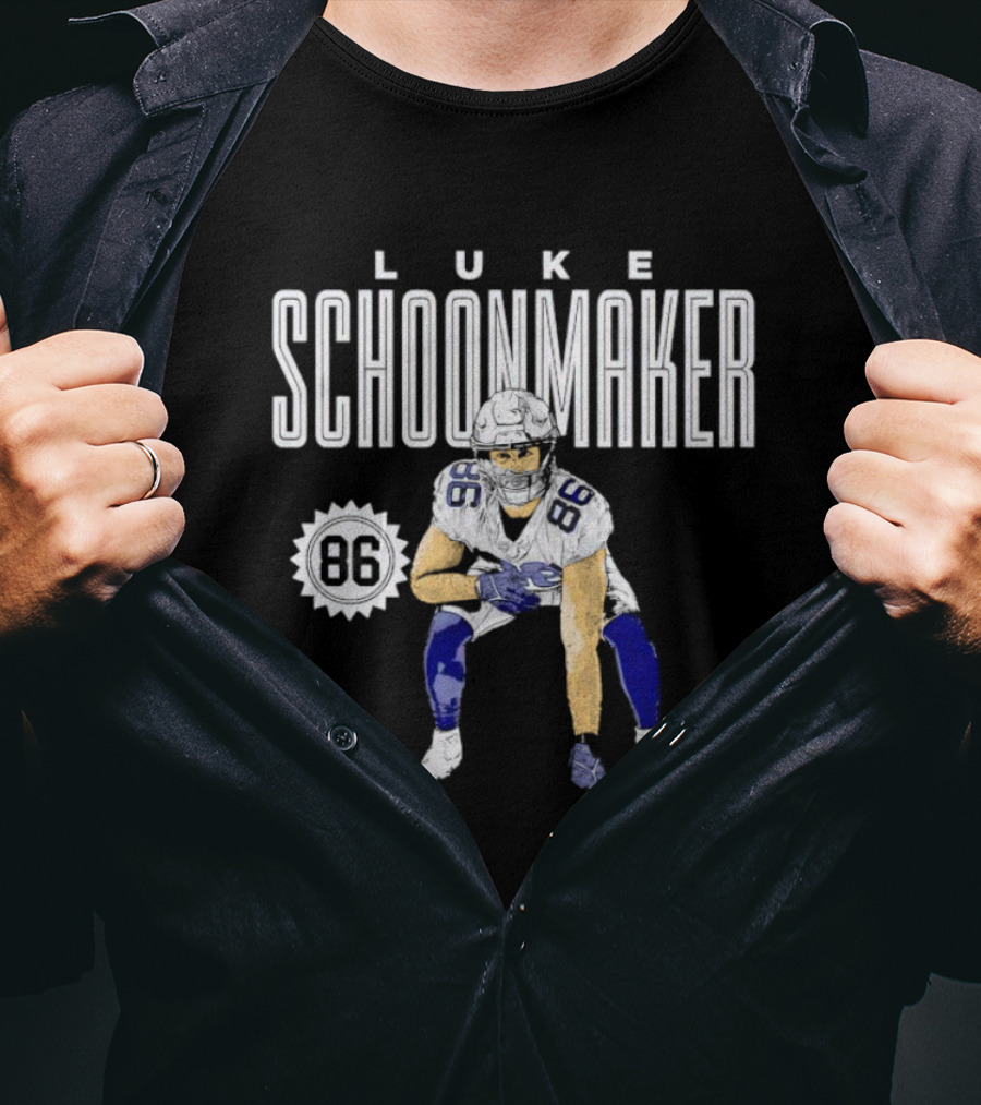 Luke Schoonmaker 86 Dallas Football Player T-Shirt