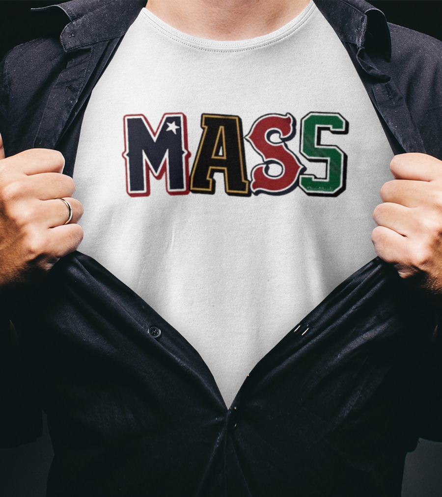 Mass Team Pride Multicolor Lettering T-Shirt