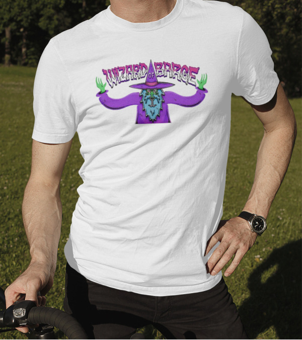 Wizard Of Barge Trippy Neon Wizard T-Shirt