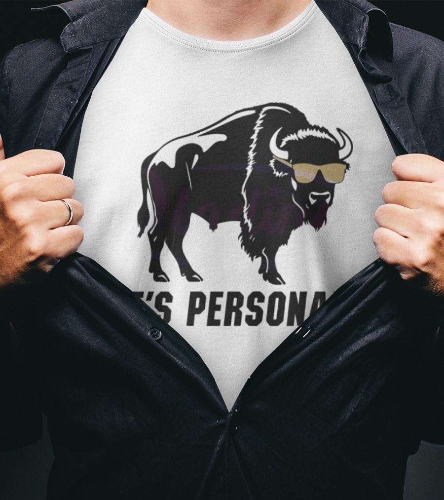 Colorado Buffaloes It's Personal Buffalo With Sunglasses T-Shirt