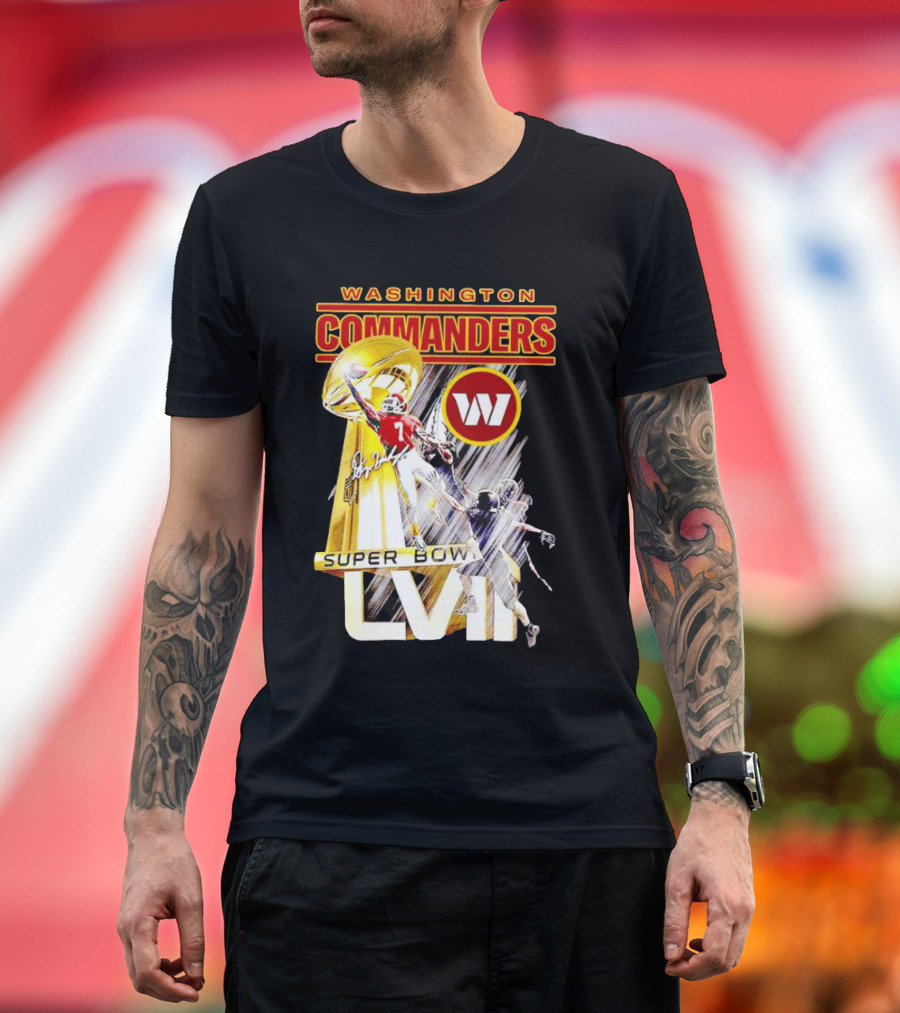 Washington Commanders Super Bowl LVII Dwayne Haskins Jr Signature T-Shirt