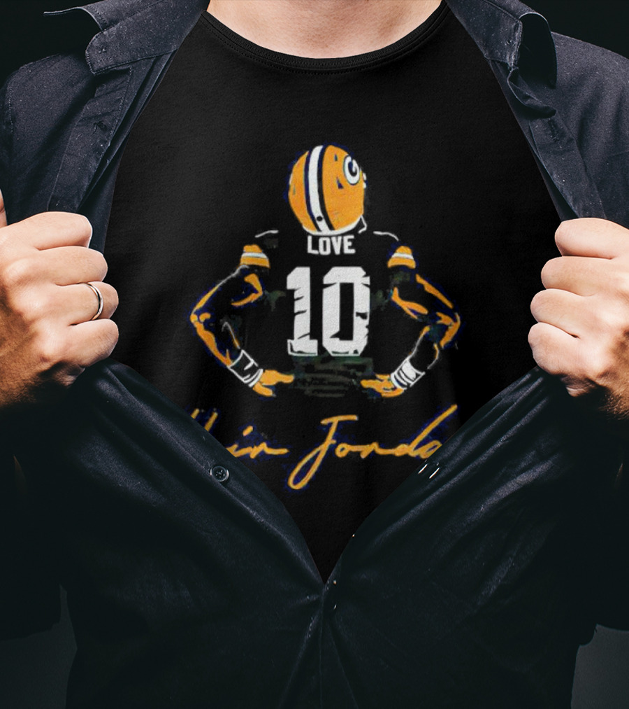 Hein Jordan Love 10 Football Jersey Packers T-Shirt