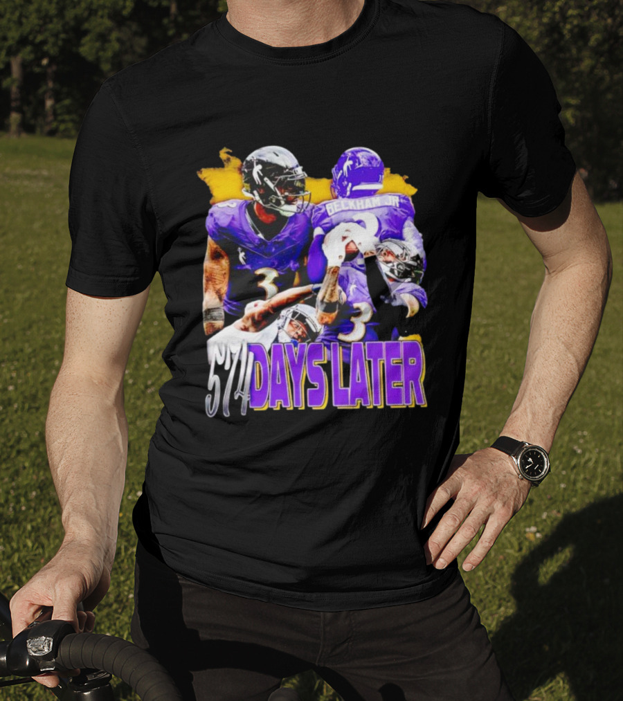 Beckham Jr 574 Days Later Ravens Football Return T-Shirt