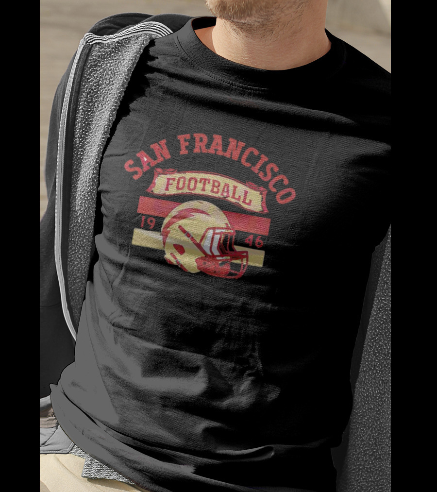 San Francisco Football 1946 Helmet T-Shirt
