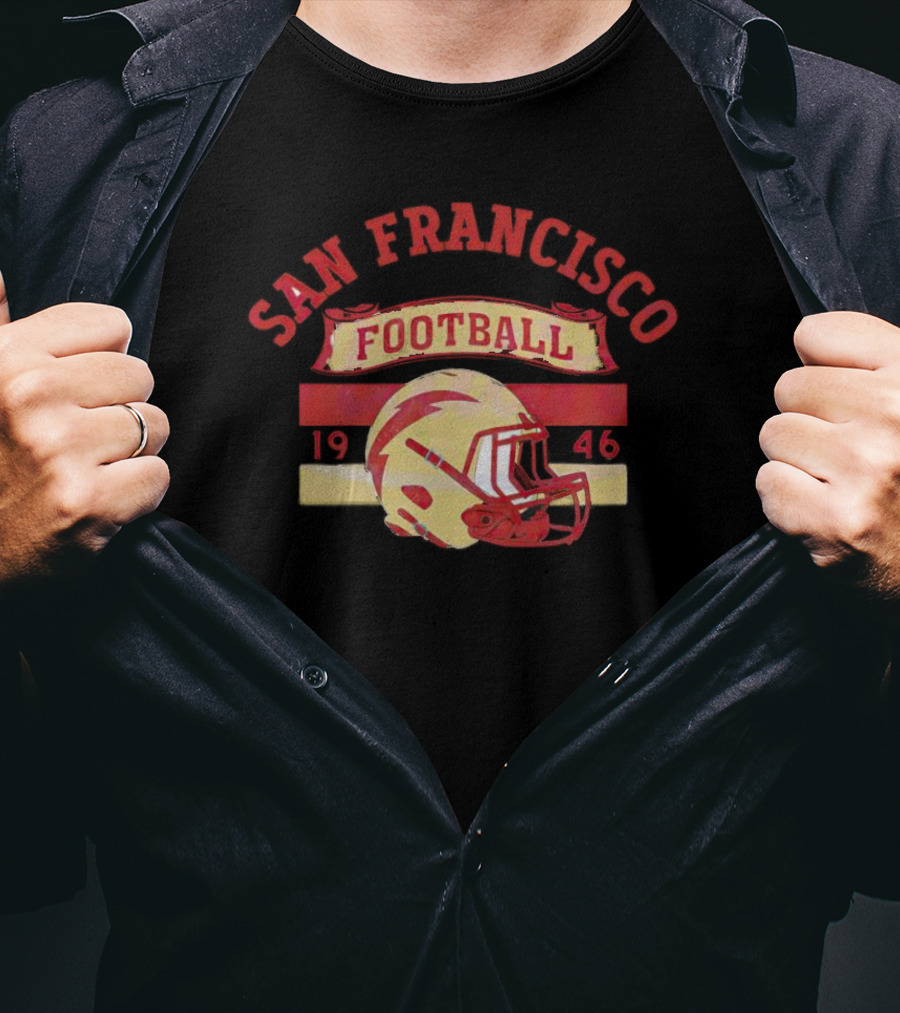 San Francisco Football 1946 Helmet T-Shirt