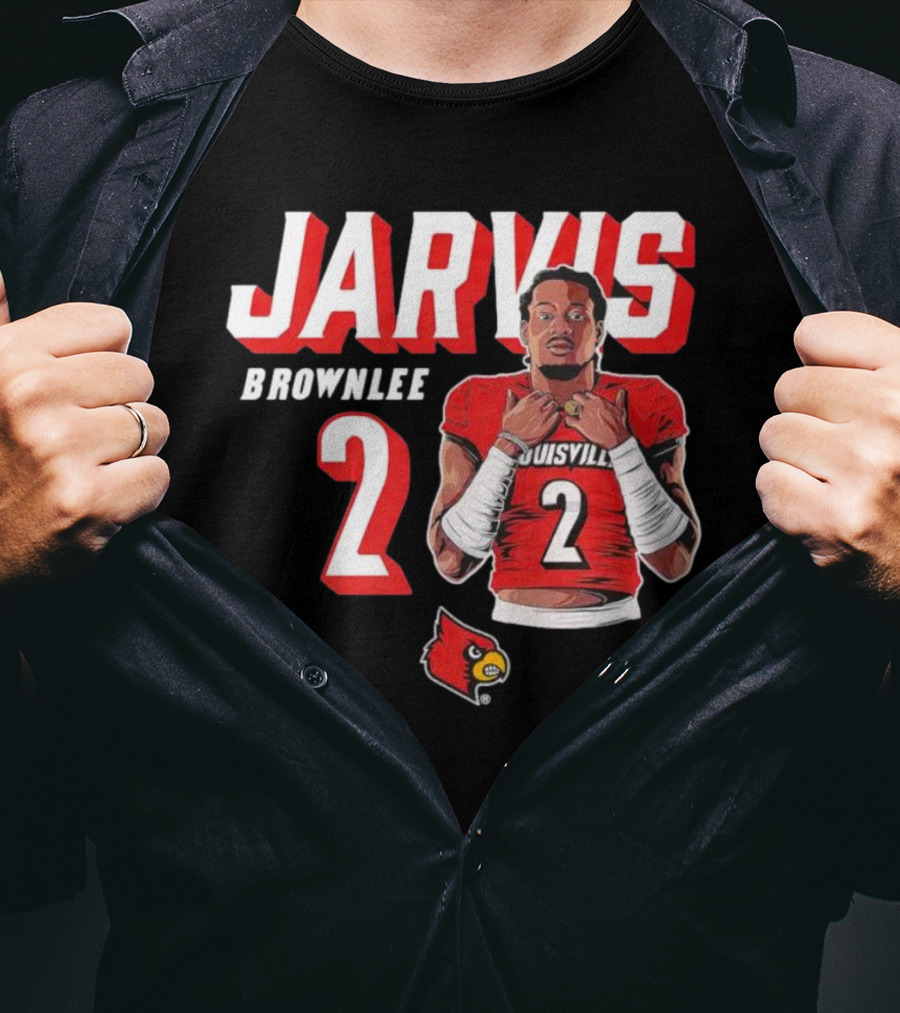 Jarvis Brownlee Louisville Cardinals Number 2 T-Shirt