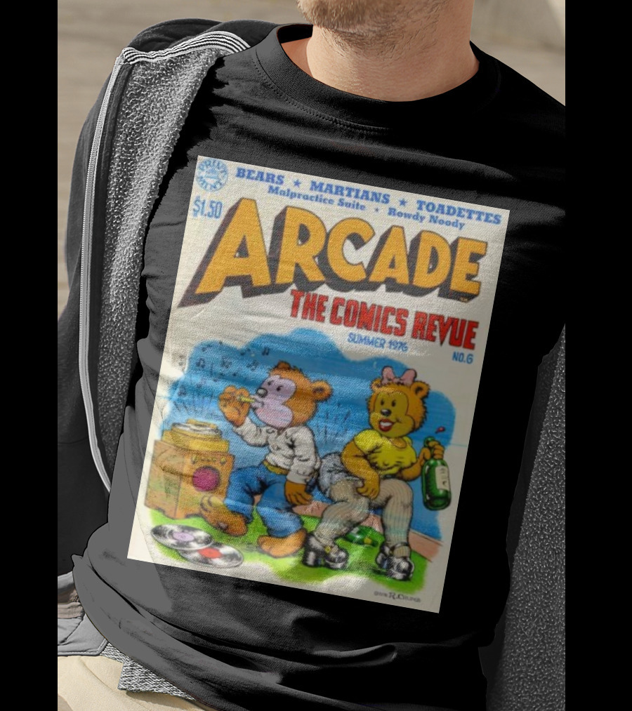Arcade The Comics Revue Bears Martians Toadettes Summer 1976 No. 6 Malpractice Suite Rowdy Noody T-Shirt