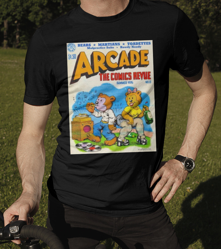 Arcade The Comics Revue Bears Martians Toadettes Summer 1976 No. 6 Malpractice Suite Rowdy Noody T-Shirt