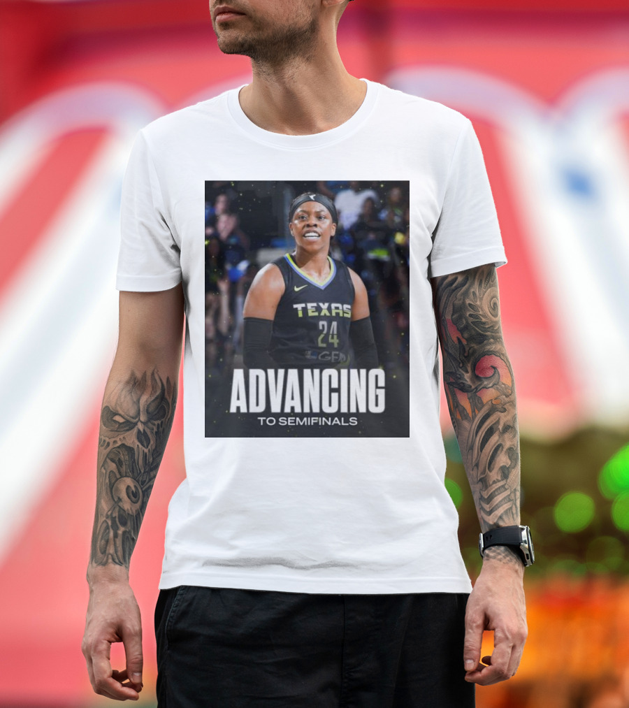 Advancing to Semifinals Arike Ogunbowale Texas 24 T-Shirt