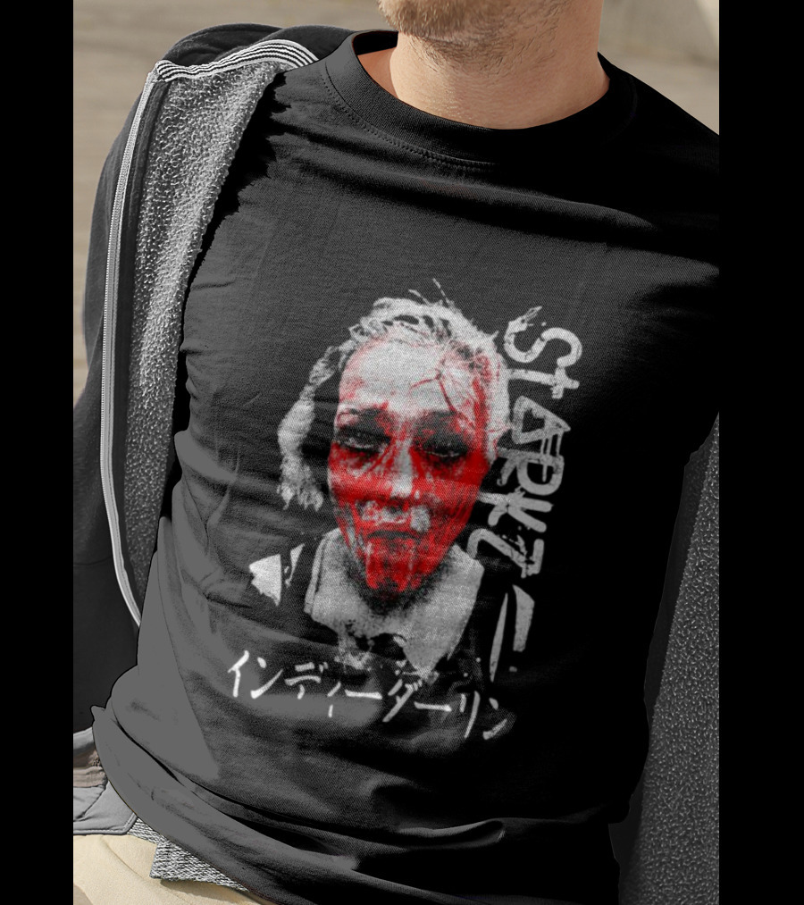 Billie Starkz Blood Red Face Indy Darling Starkz T-Shirt