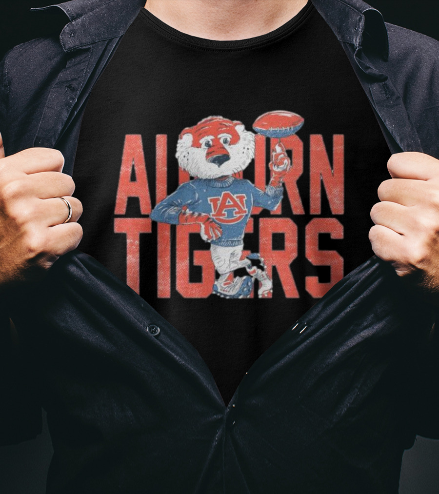 Auburn Tigers Aubie Football Mascot T-Shirt