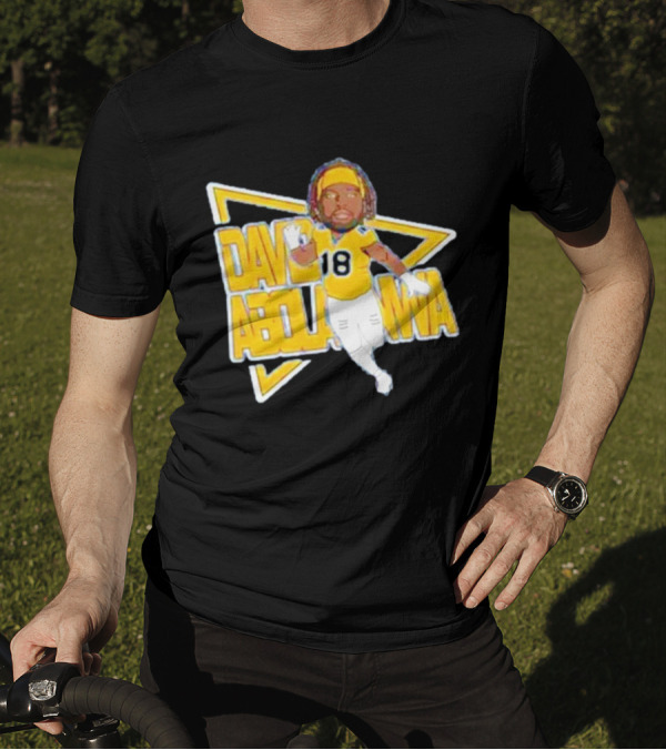 David Abolarinwa 18 Football Caricature Signature T-Shirt
