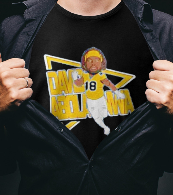 David Abolarinwa 18 Football Caricature Signature T-Shirt