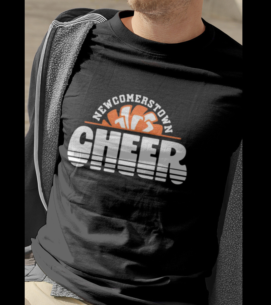 Newcomerstown Cheer Orange Megaphone T-Shirt