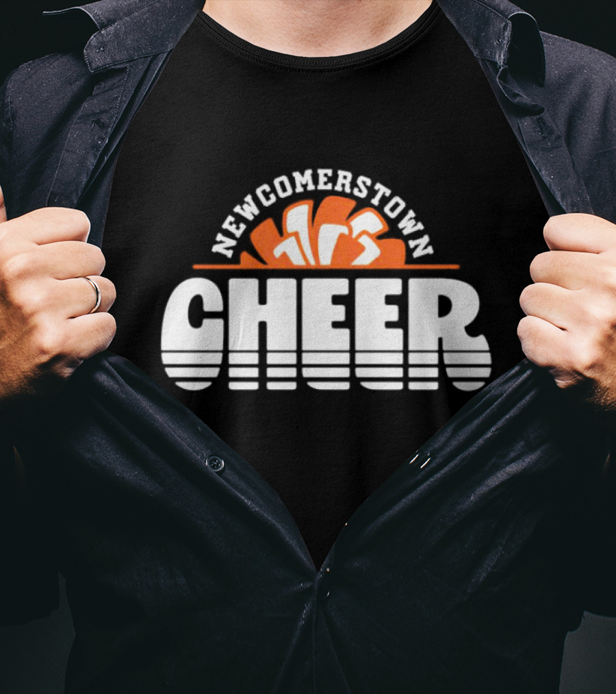 Newcomerstown Cheer Orange Megaphone T-Shirt