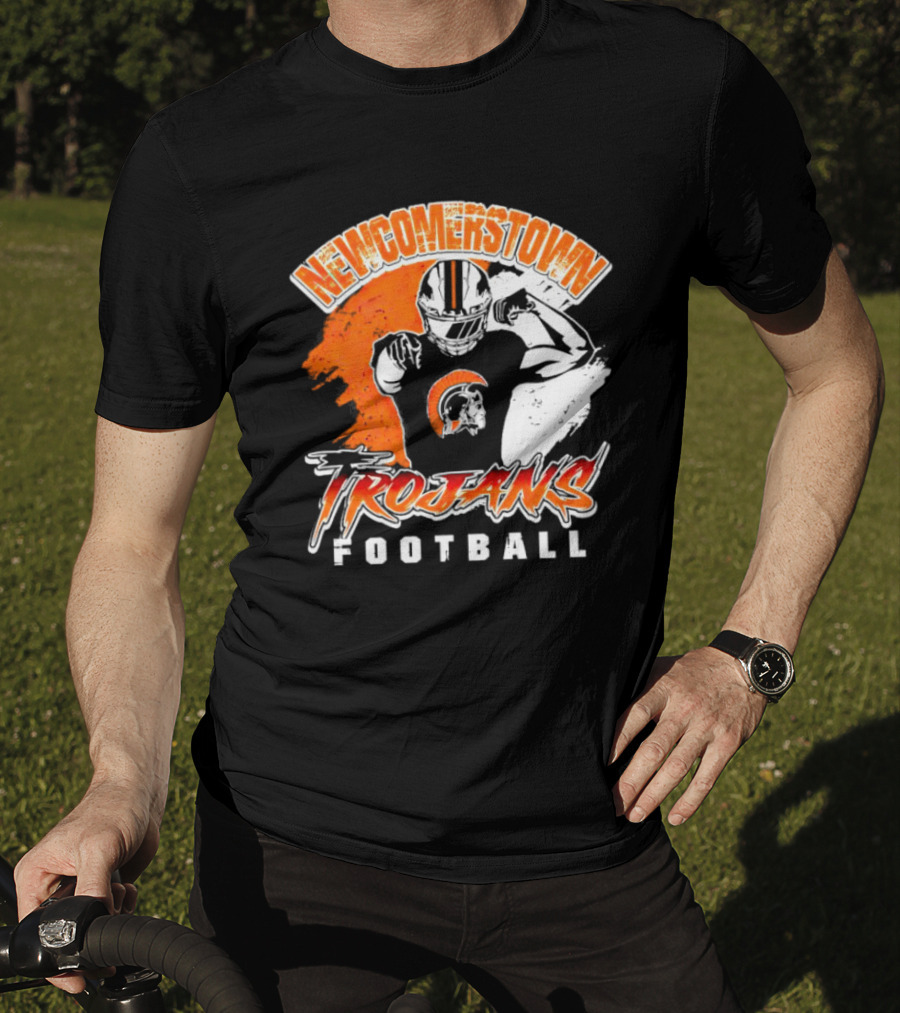 Newcomerstown Trojans Football Fierce Spirit And Helmet T-Shirt