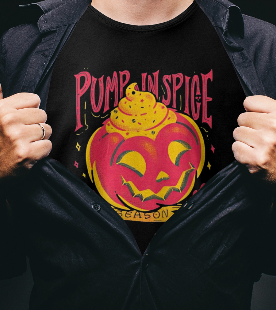 Pumpkin Spice Season Jack-O'-Lantern T-Shirt