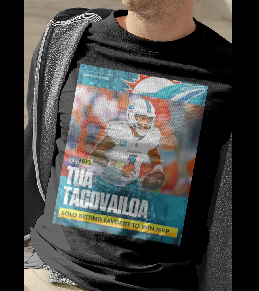 Miami Dolphins Tua Tagovailoa Solo Betting Favorite To Win MVP Fox NFL T-Shirt
