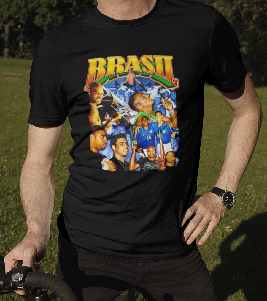 BRASIL Soccer Celebration Icons And Fans T-Shirt