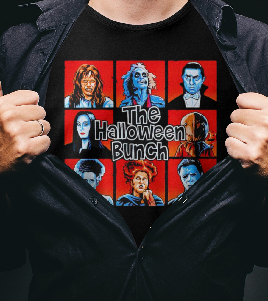The Halloween Bunch Horror Icons Collage T-Shirt