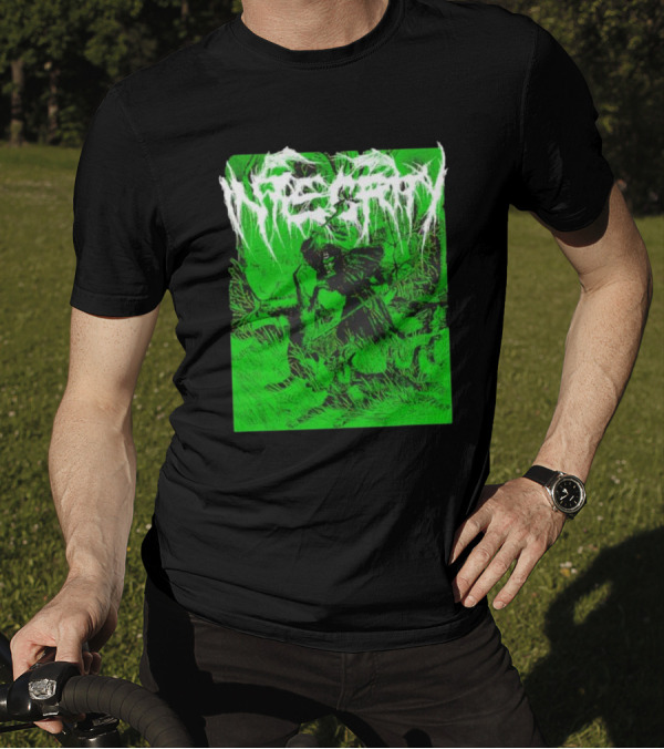 Integrity The Universe Is A Wolf Grim Reaper Green T-Shirt