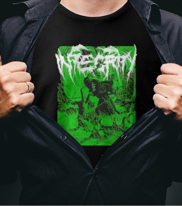 Integrity The Universe Is A Wolf Grim Reaper Green T-Shirt