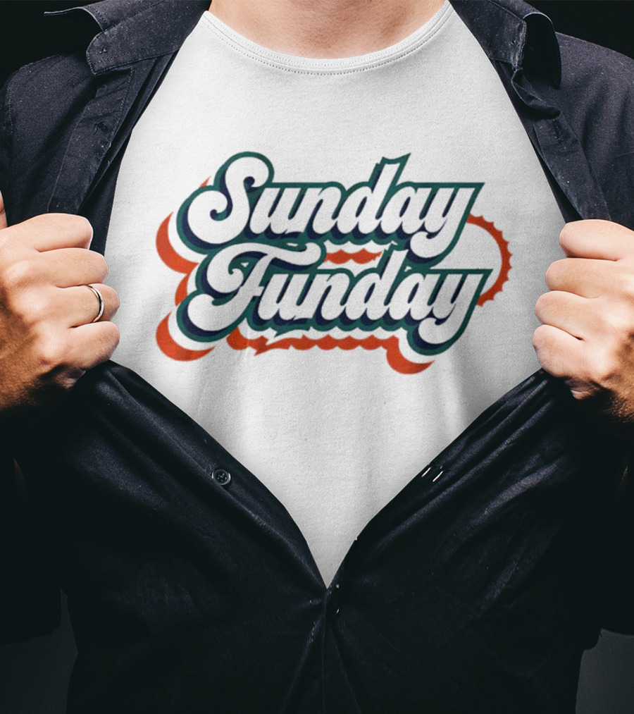 Sunday Funday Miami Dolphins Football T-Shirt