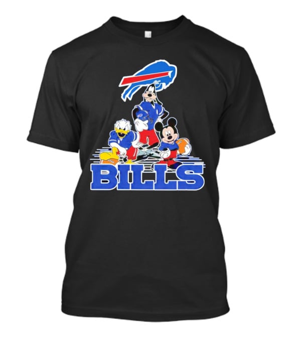 Mickey Mouse Characters Buffalo Bills NFL Sports T-Shirt