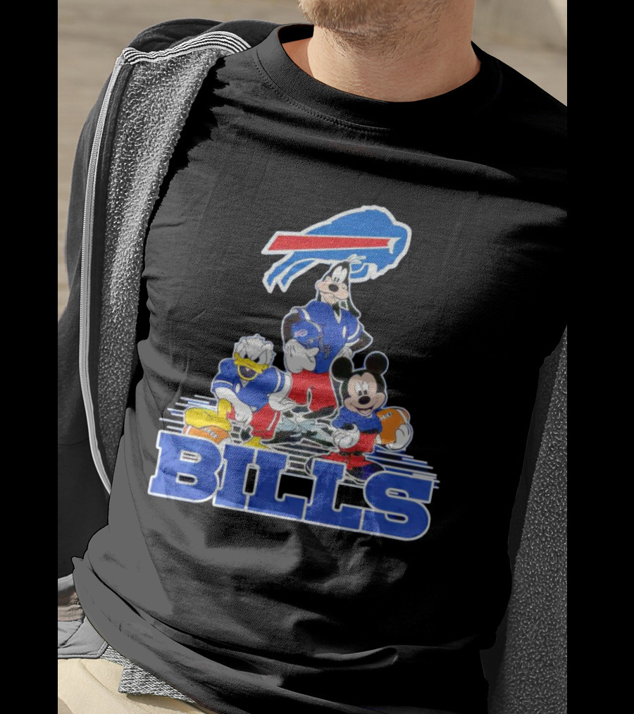 Mickey Mouse Characters Buffalo Bills NFL Sports T-Shirt