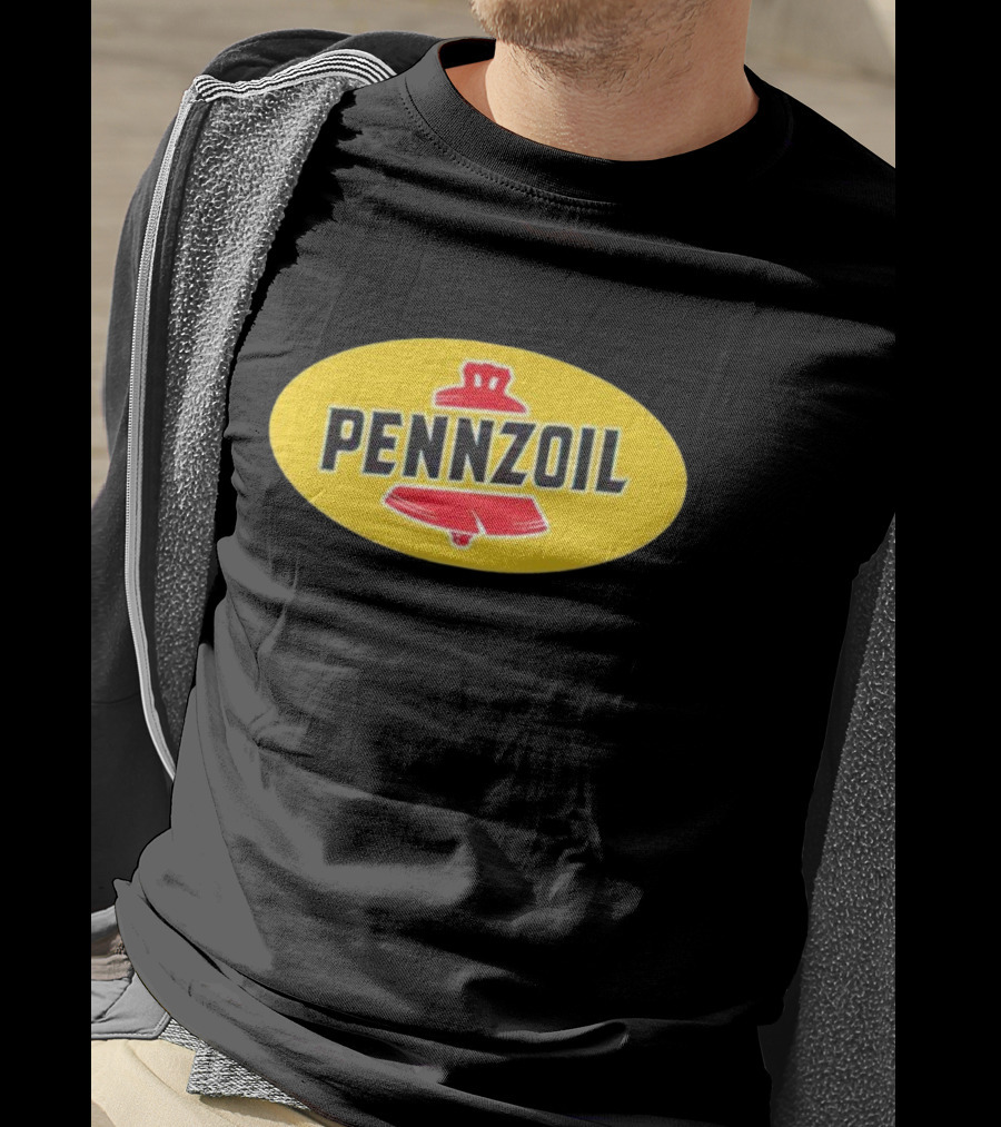 Pennzoil Motor Oil Logo Yellow Oval With Red Bell T-Shirt