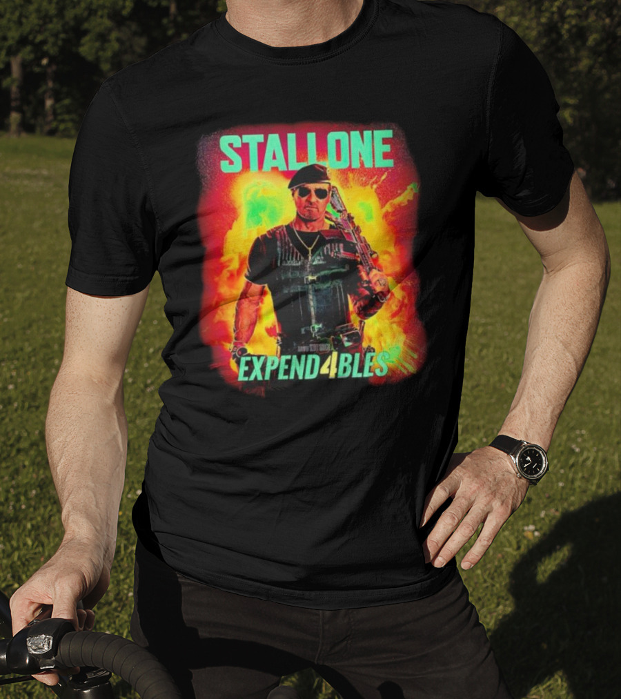 STALLONE Expend4bles Explosion Action Hero T-Shirt