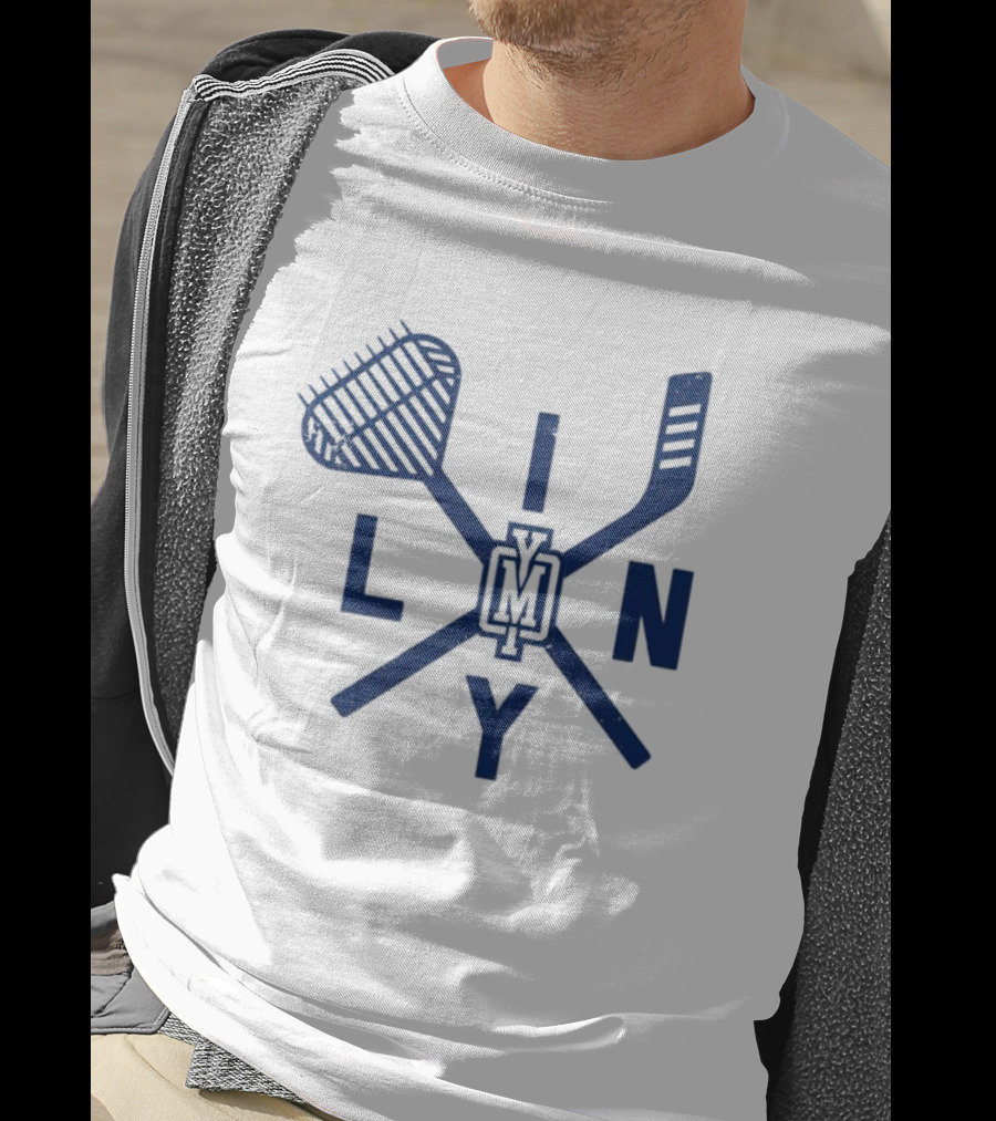 LINY VM Clam Rake Hockey Crossed Sticks T-Shirt
