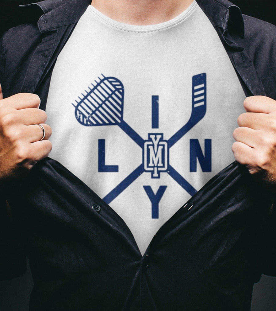 LINY VM Clam Rake Hockey Crossed Sticks T-Shirt