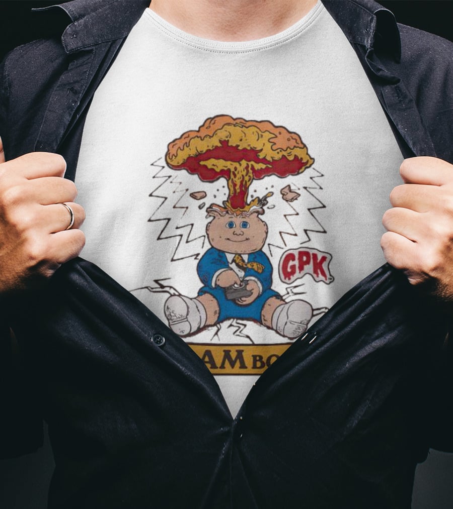Garbage Pail Kids Adam Bomb GPK Explosion T-Shirt