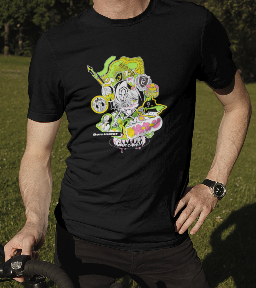 Great O-Khan Dominator Manga Style Neon Elements T-Shirt