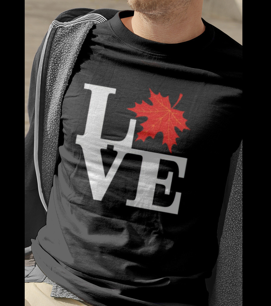 I Love Fall Season Leaf T-Shirt