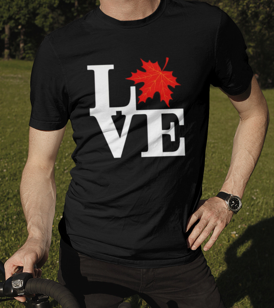 I Love Fall Season Leaf T-Shirt