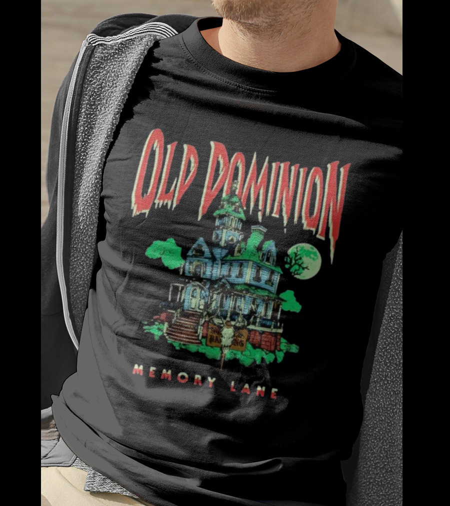 Old Dominion Memory Lane Haunted House Halloween T-Shirt