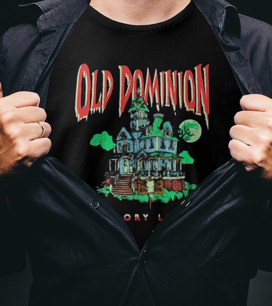 Old Dominion Memory Lane Haunted House Halloween T-Shirt