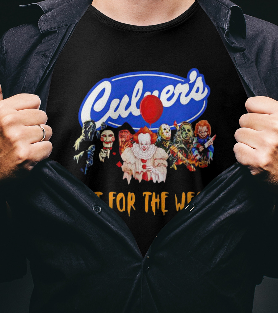 Culver’s Horror Movies Icons Not For The Weak Halloween T-Shirt