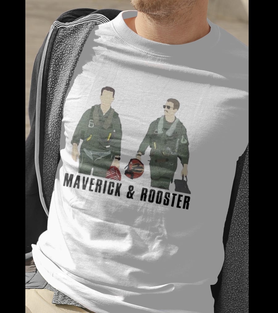 Top Gun Maverick And Rooster Pilot Duo T-Shirt