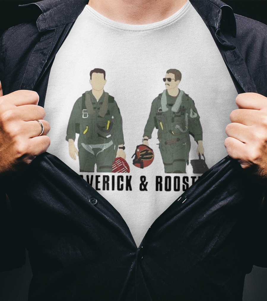 Top Gun Maverick And Rooster Pilot Duo T-Shirt